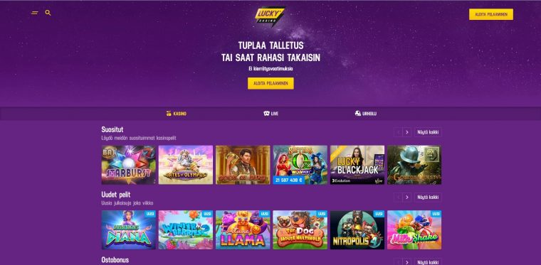 lucky casino etusivu