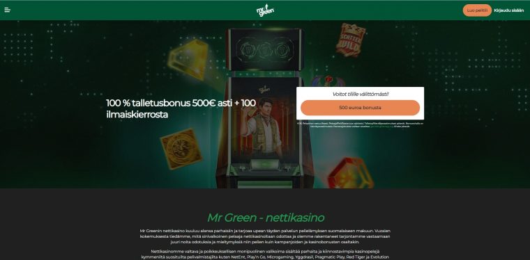 mr green etusivu