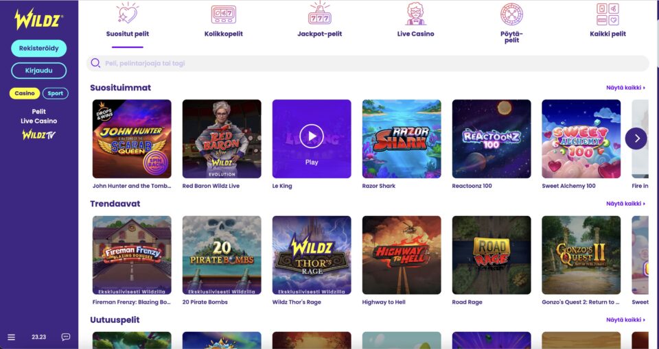 Wildz casinon peliaula