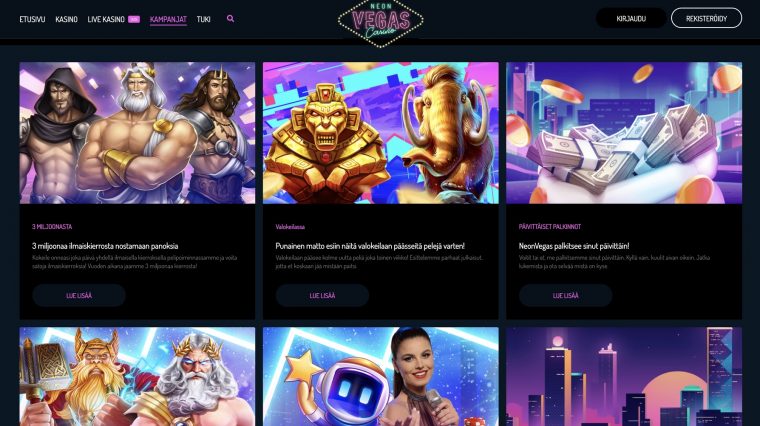 Kampanjat NeonVegasilla