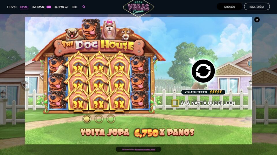 Pelaaminen NeonVegasilla