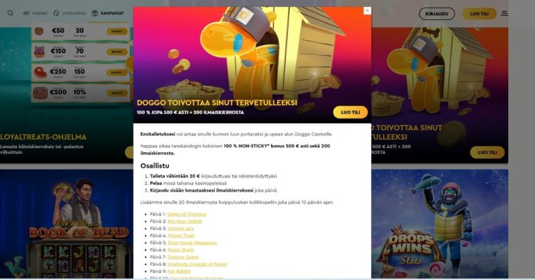 doggo casino pelivalikoima
