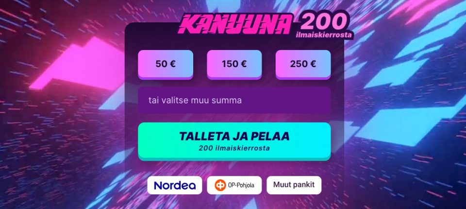 Kanuunan bonus on ilmaiskierroksia