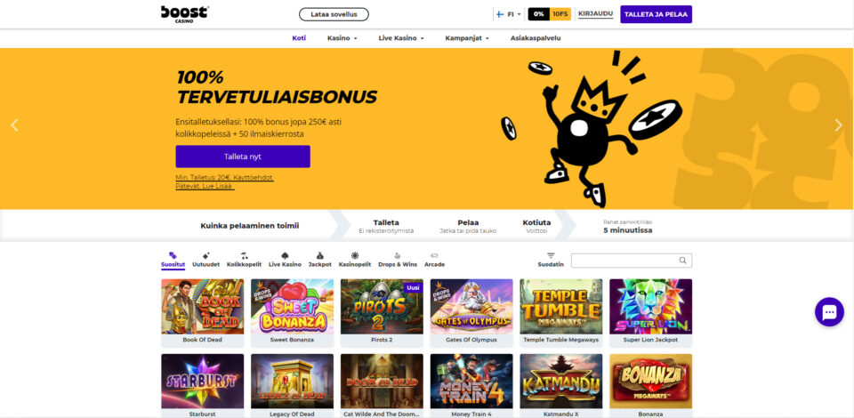 boost casino etusivu