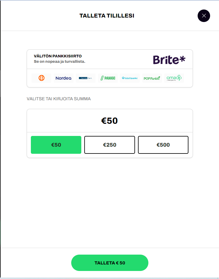 hillo casino rahansiirrot