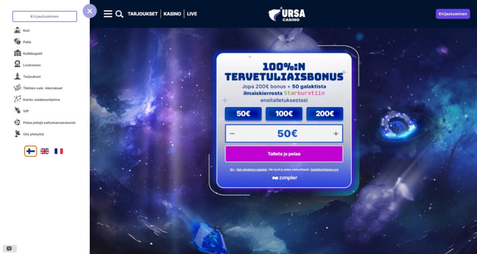 Ursa casino etusivu