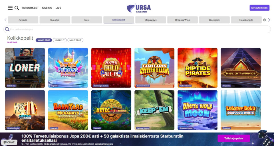 Ursa casino peliaula