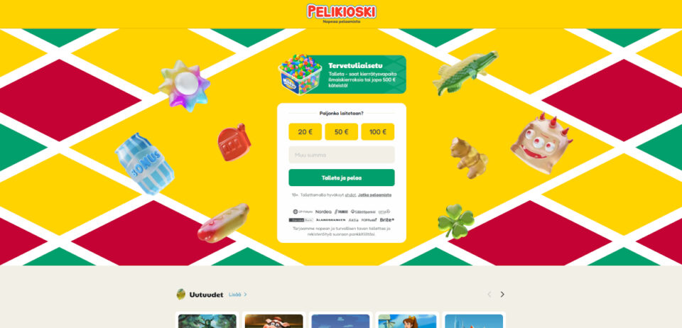 pelikioski etusivu
