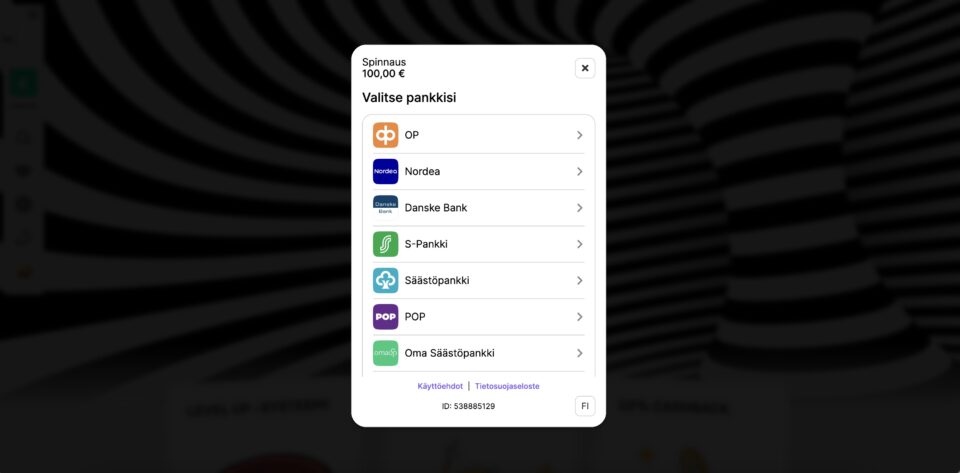 Spinnaus kasino talletus