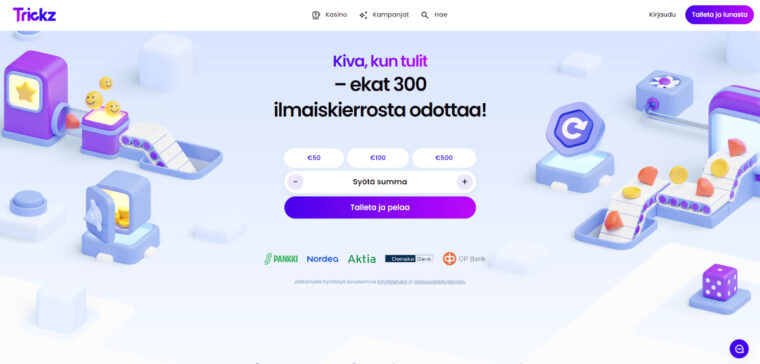 trickz kokemuksia nettikasino