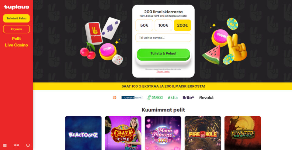 tuplaus kokemuksia nettikasino