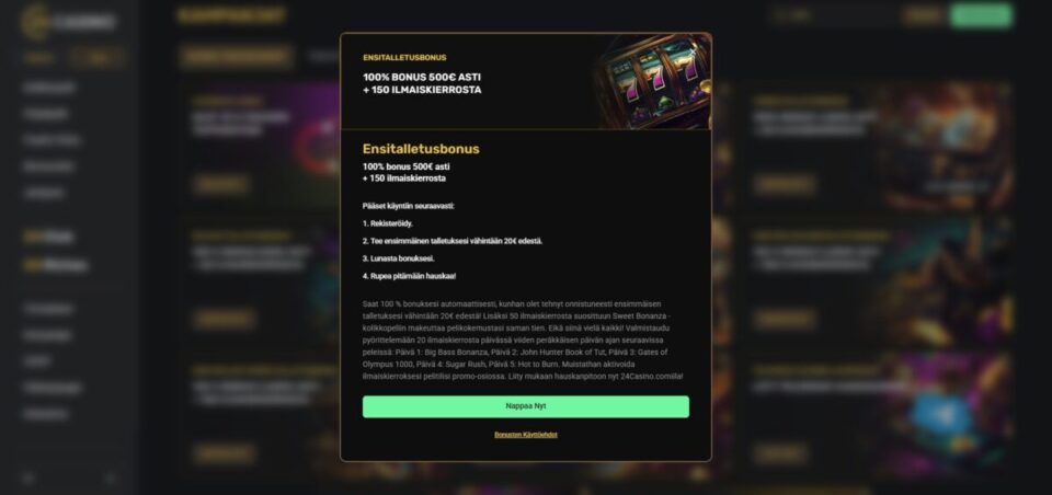 24casino bonukset