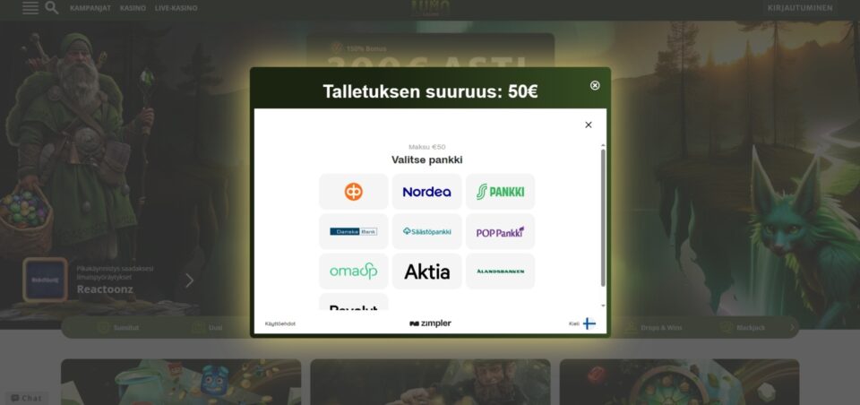 lumo casino rahansiirrot