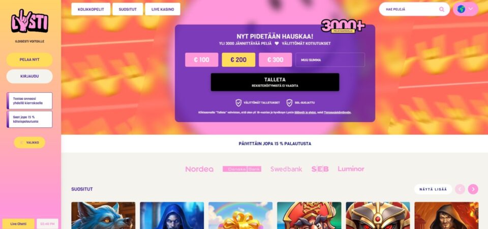 lysti etusivu