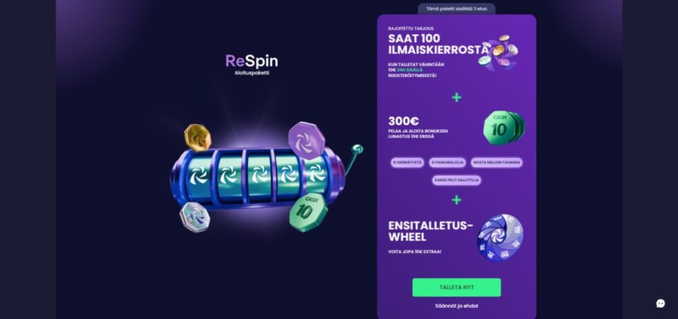 respin bonukset