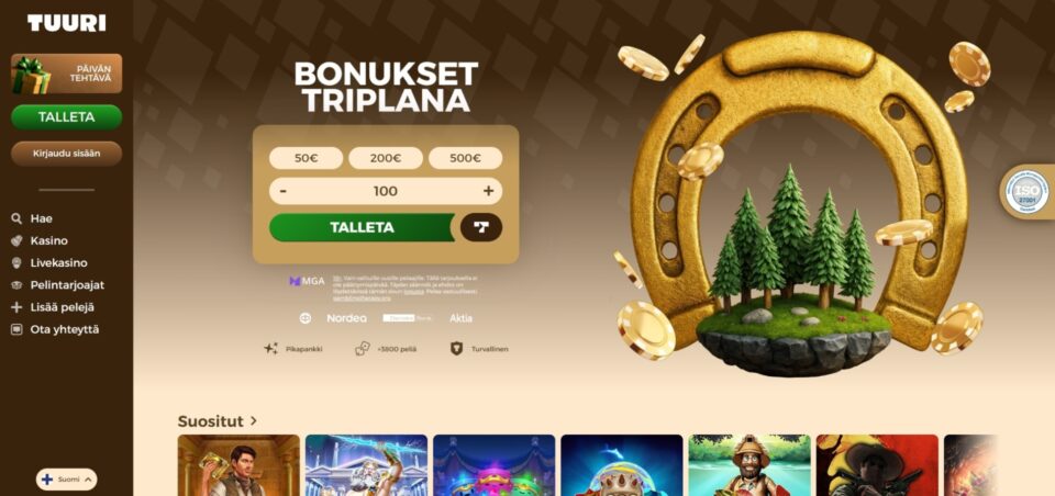 tuuri kasino etusivu
